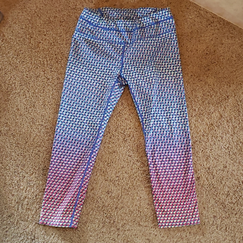 Athleta ombre Crop leggings Medium